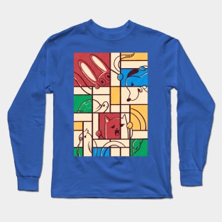 pets mondrian Long Sleeve T-Shirt